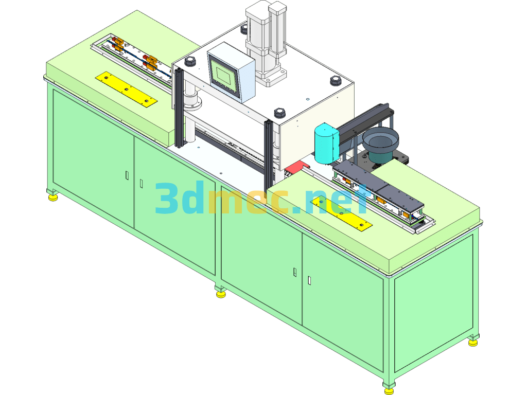 Double Station Riveting Machine - 3D Model SolidWorks Free Download