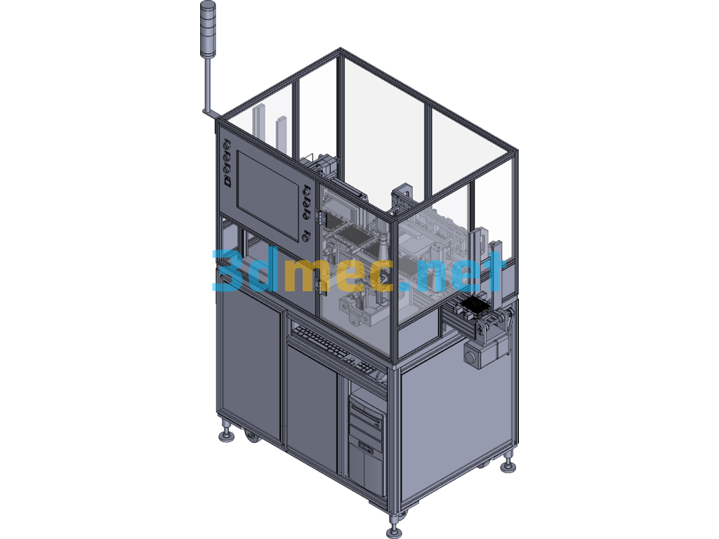 Foreign Visual Inspection Machine-Tray Type - 3D Model Exported Free Download