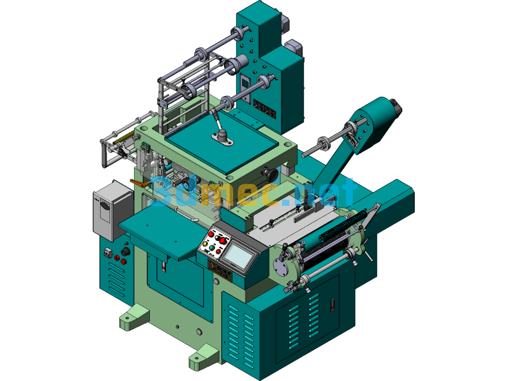 FX320 Printing Machine, Oblique Back Printing, Die Cutting, Front And Back Printing Equipment - 3D Model SolidWorks Free Download