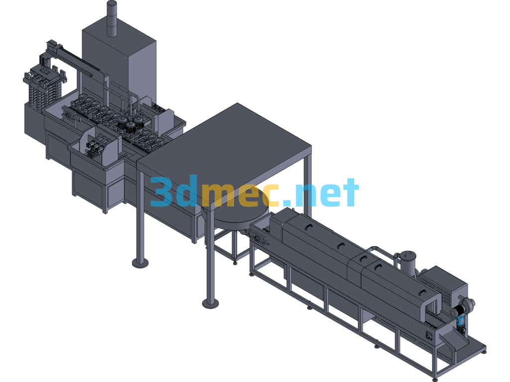 Automobile Connecting Rod Automatic Testing Machine - 3D Model Exported Free Download