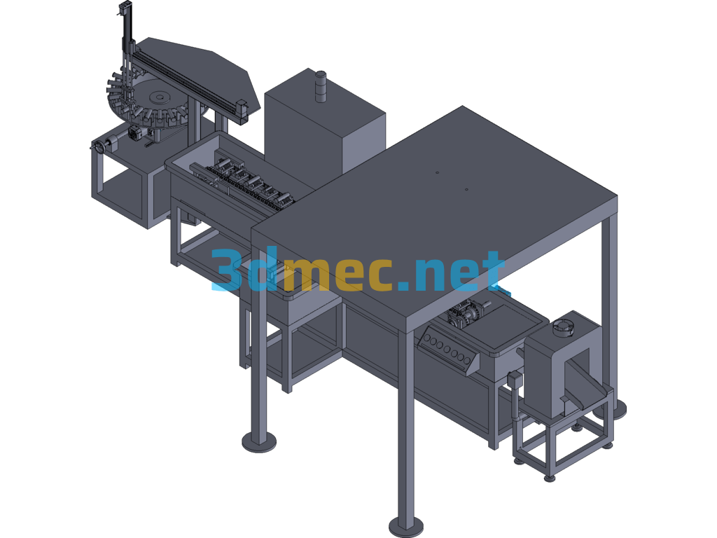 Train Round Pin Automatic Detection Machine - 3D Model Exported Free Download