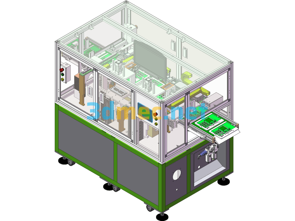 Automatic Telephone Production Equipment - 3D Model SolidWorks Free Download