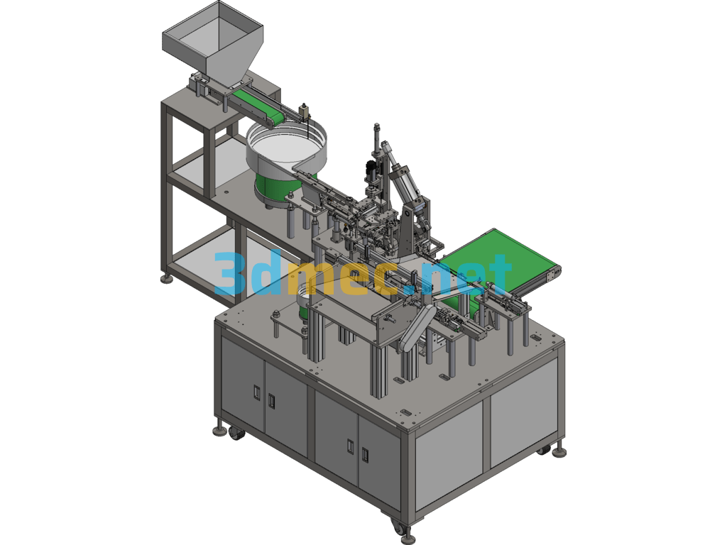 Riveting Machine - 3D Model Exported Free Download