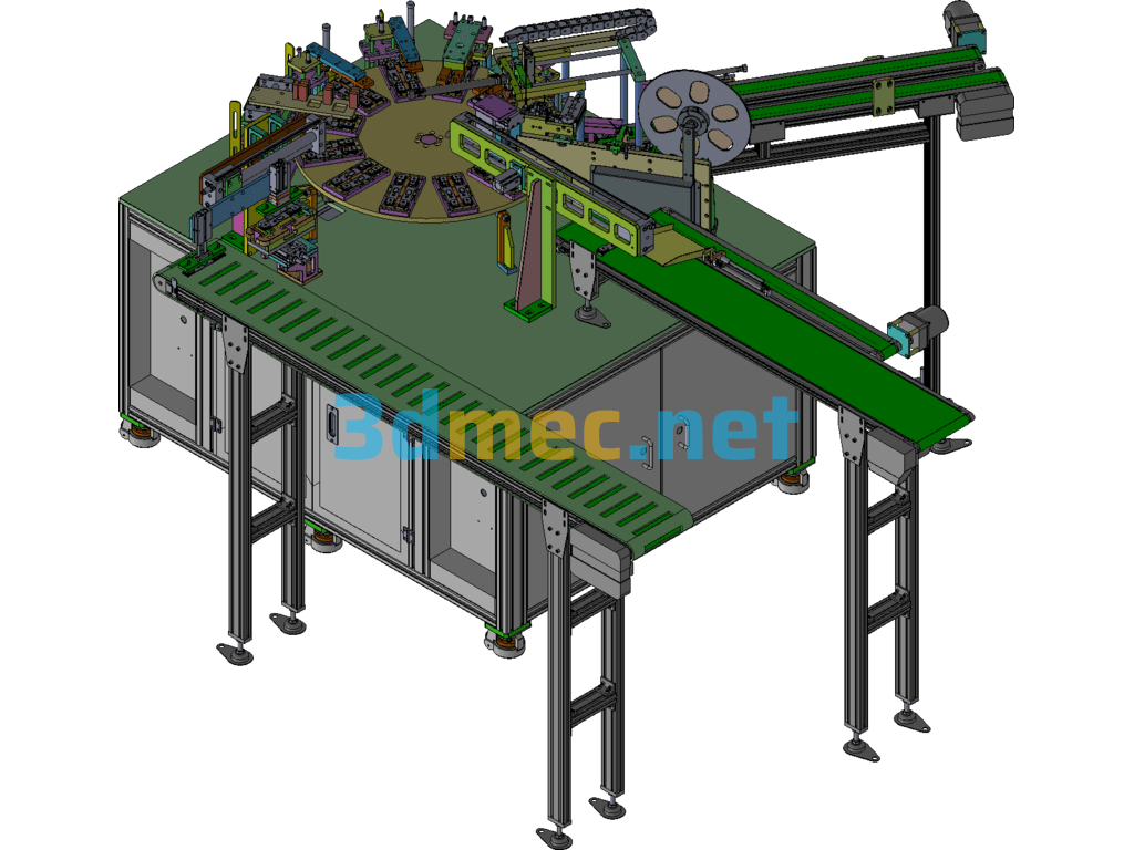 Automatic Test Mold Mounting Machine - 3D Model Exported Free Download