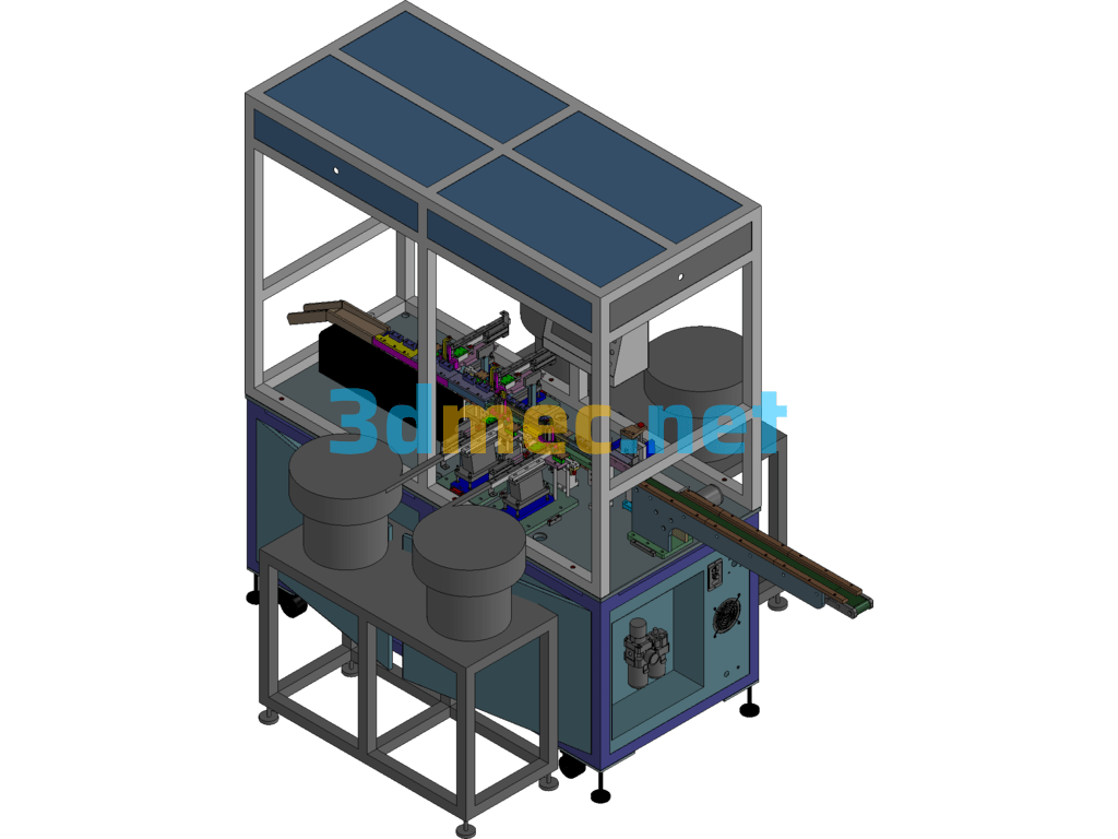 Communication Module Automatic Assembly Machine - 3D Model Exported Free Download