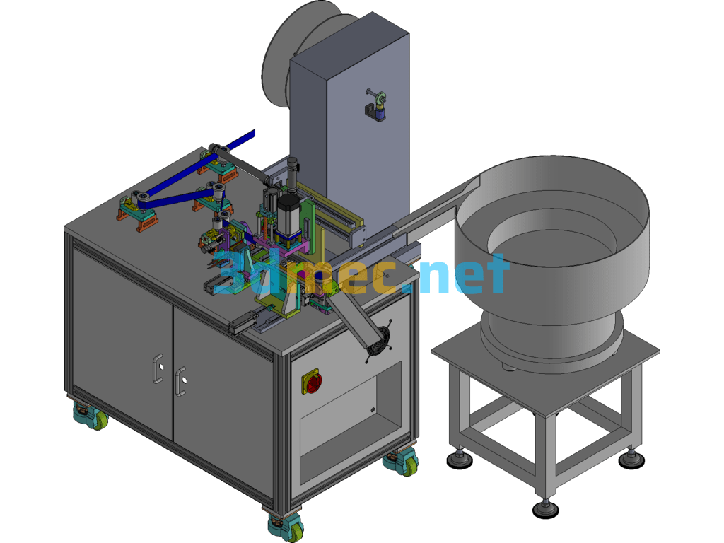 Filter Automatic Winding Assembly Machine - 3D Model Exported Free Download