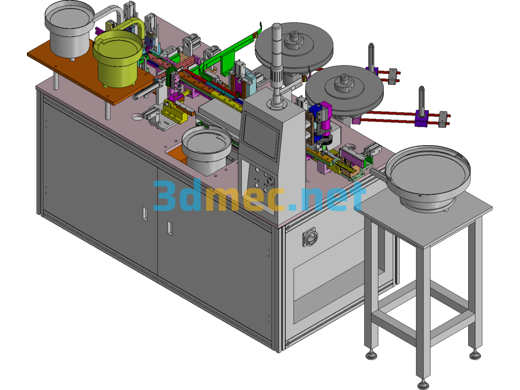 RJ Series PIN Detection Automatic Machine - 3D Model Exported Free Download