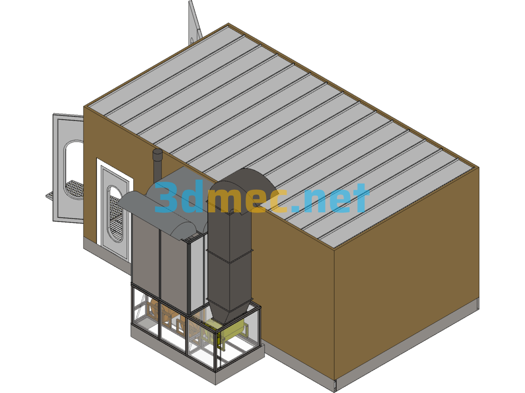 Paint Room (Standard Type) 3D Model - 3D Model Exported Free Download