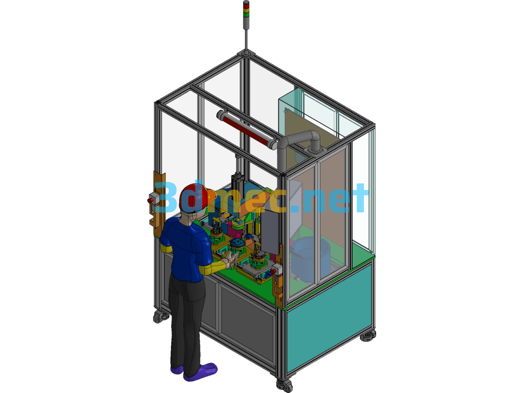 Automatic Nut Press Machine Model - 3D Model Exported Free Download