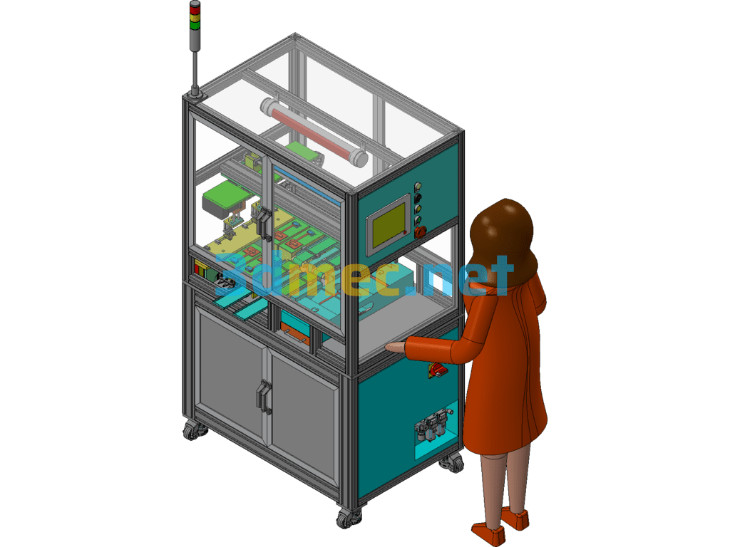 Automatic Weighing Equipment - 3D Model Exported Free Download