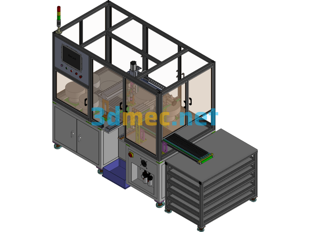 Fuse Box Automatic Assembly And Implantation Machine - 3D Model Exported Free Download