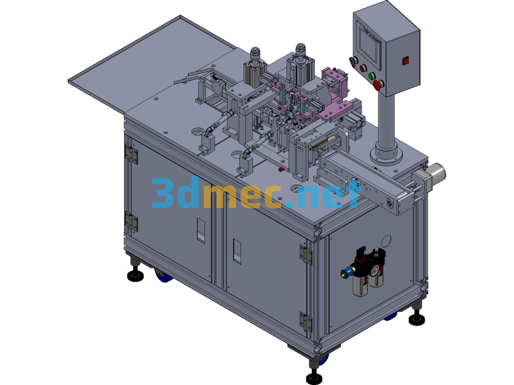 CMARTCARD Connector Assembly Equipment Card Reader Equipment - 3D Model SolidWorks Free Download