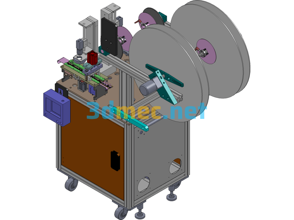 Terminal Detection And Cutting Automatic Machine - 3D Model SolidWorks Free Download