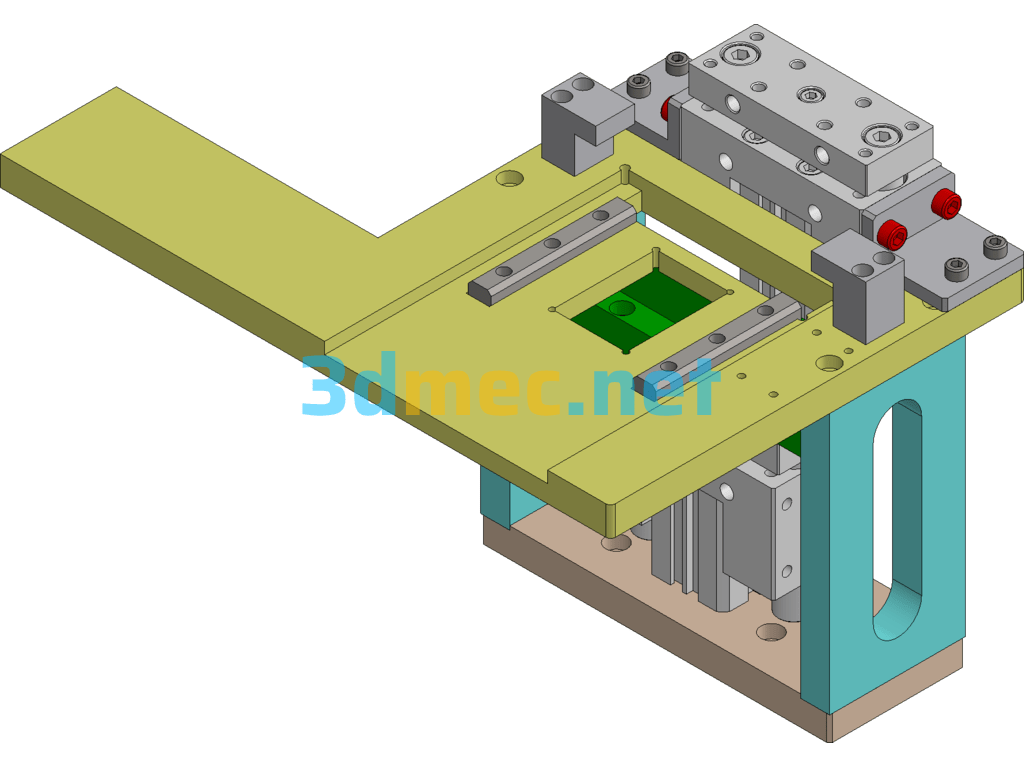 Modular Single Station Glue Injection Automatic Machine - 3D Model SolidWorks Free Download