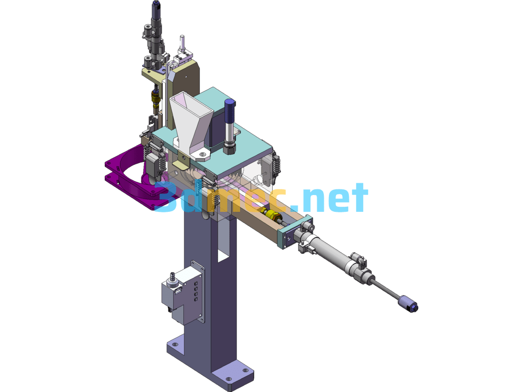 Wear-Resistant Sheet Automatic Feeding Machine - 3D Model SolidWorks Free Download