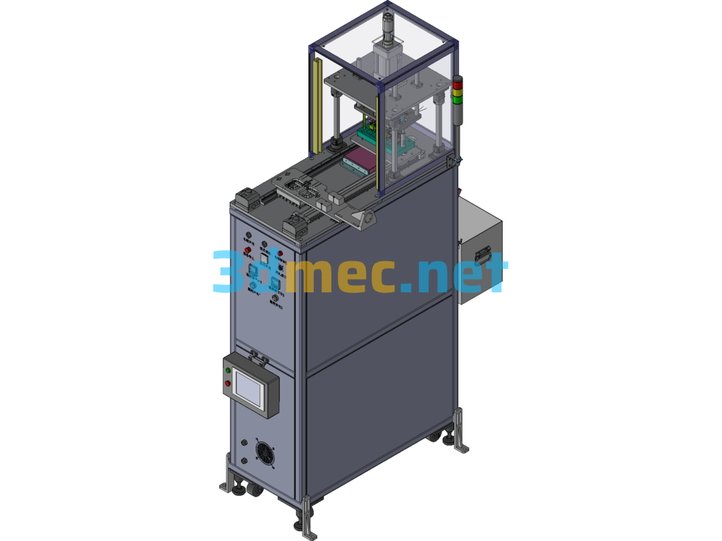 Injection Molded Parts Hot Melt Punching Machine - 3D Model Exported Free Download