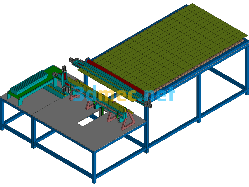 Mobile Phone Screen Glass Breaking Machine - 3D Model Exported Free Download