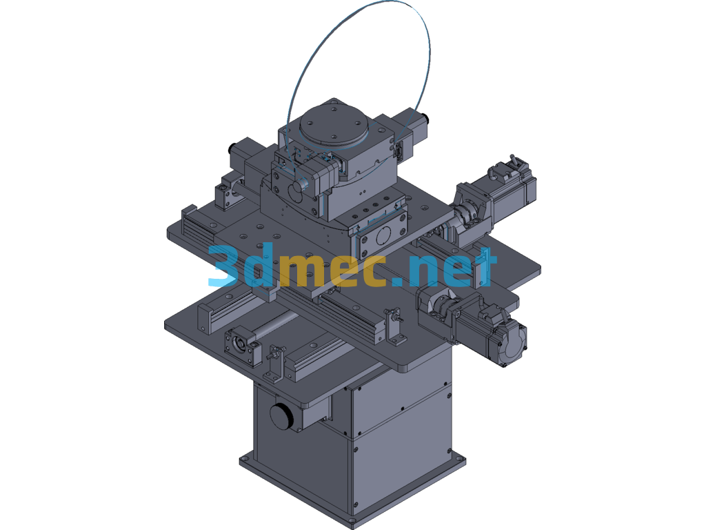 Solar Industry Uses Ion Implantation 6-Axis Alignment Platform - 3D Model Exported Free Download