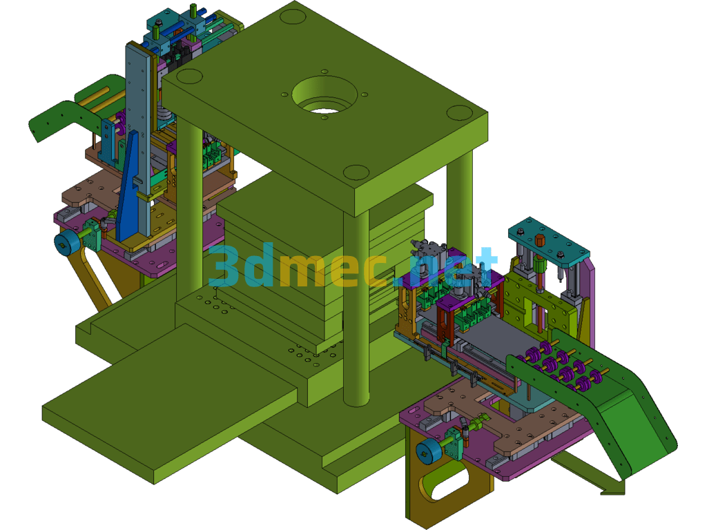 Injection Molding Machine Automatic Feeding Inspection Machine - 3D Model Exported Free Download