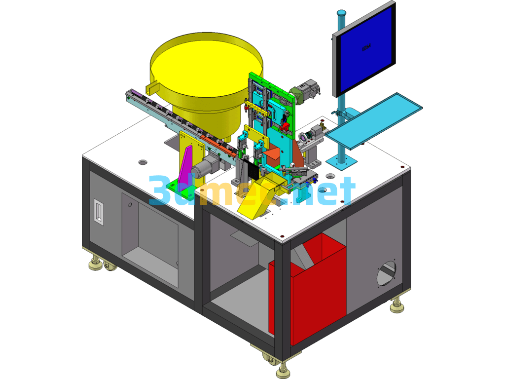 Magnetic Detection Machine - 3D Model SolidWorks Free Download