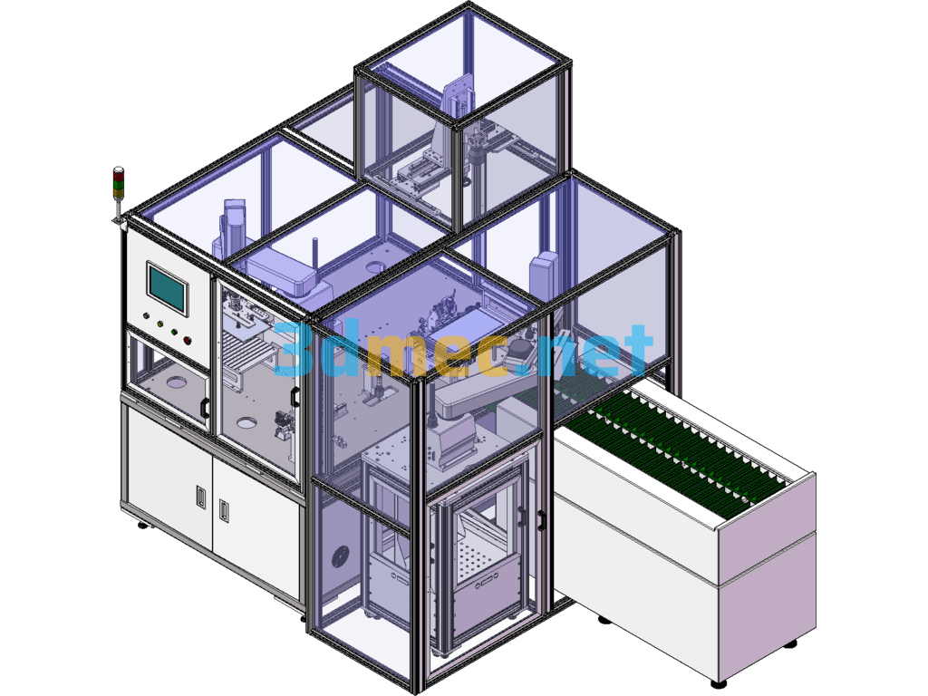 PCB Testing Machine - 3D Model SolidWorks Free Download