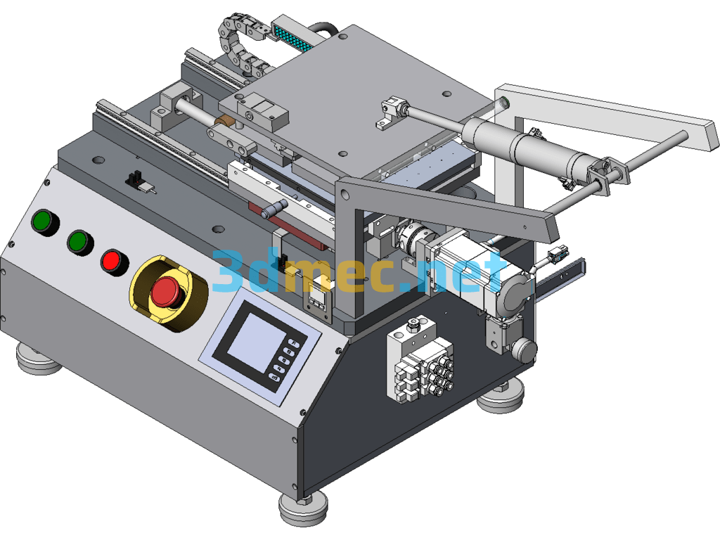 Manual POL Polarizer Attaching Machine - 3D Model SolidWorks Free Download