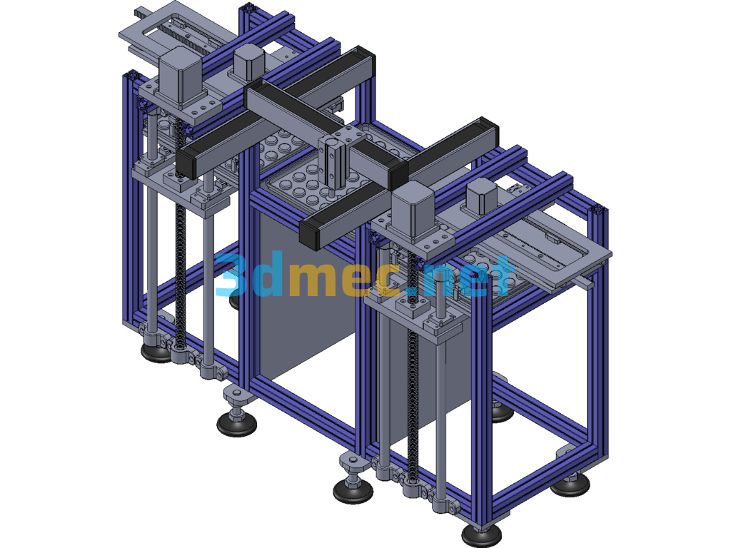 Automatic Feeding Machine - 3D Model SolidWorks Free Download