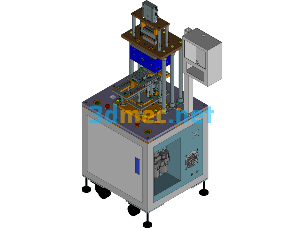 Solid Glue Hot Melt Machine - 3D Model SolidWorks Free Download