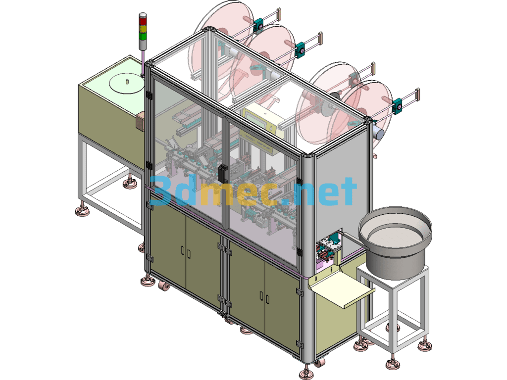 BU Connector Terminal Insertion Machine - 3D Model SolidWorks Free Download