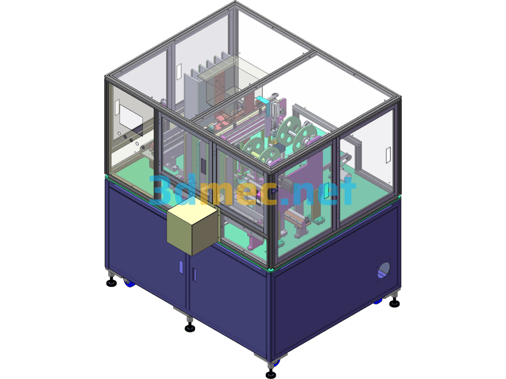 Granular Material Dividing And Assembly Machine - 3D Model SolidWorks Free Download