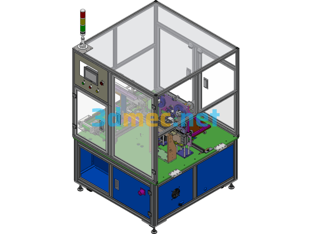 Battery Cell Automatic Testing Equipment - 3D Model SolidWorks Free Download