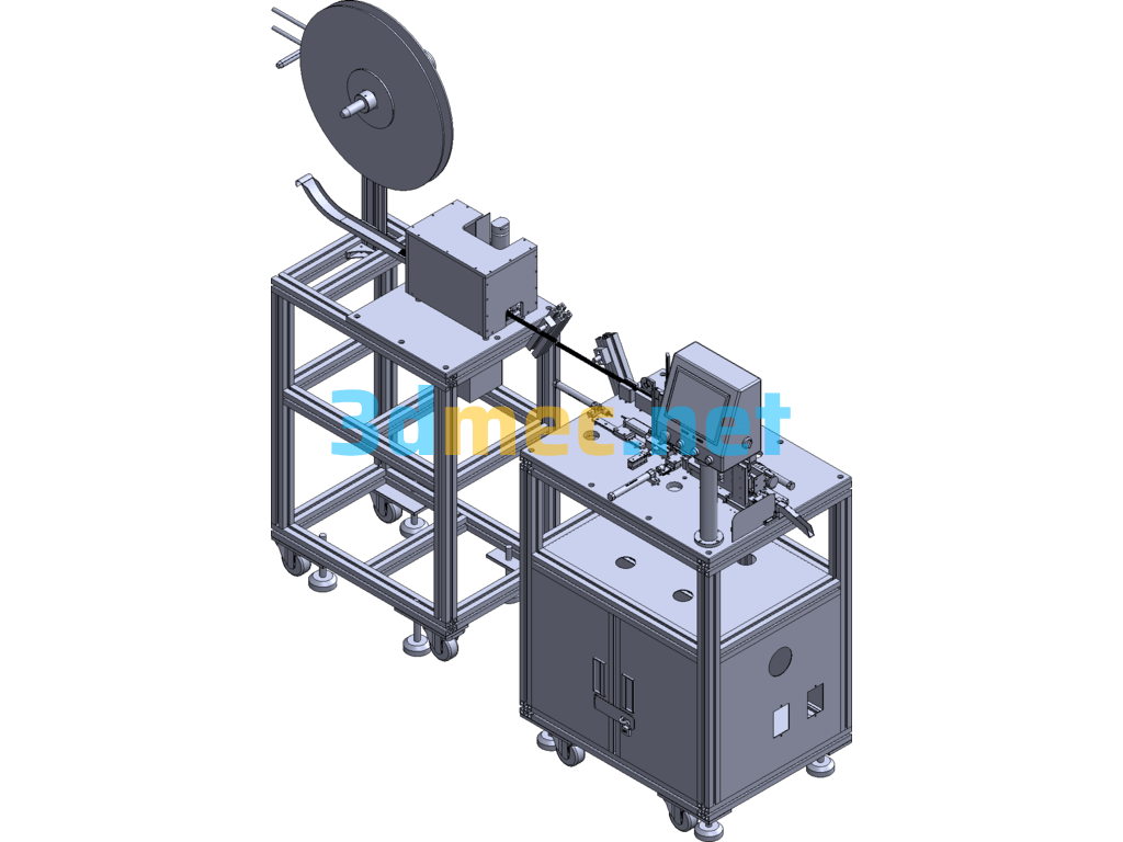 High-Speed Bending Pin Inspection Machine - 3D Model SolidWorks Free Download