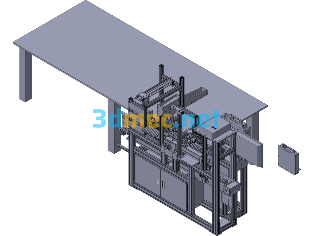 Automatic Battery Testing Machine - 3D Model Exported Free Download