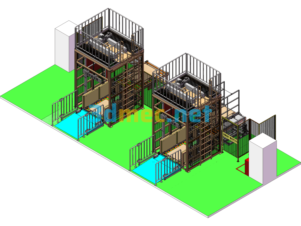 Large Vertical Loading - 3D Model SolidWorks Free Download