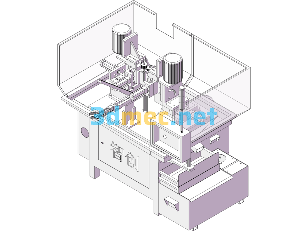 Indexing Slotting Machine - 3D Model SolidWorks Free Download