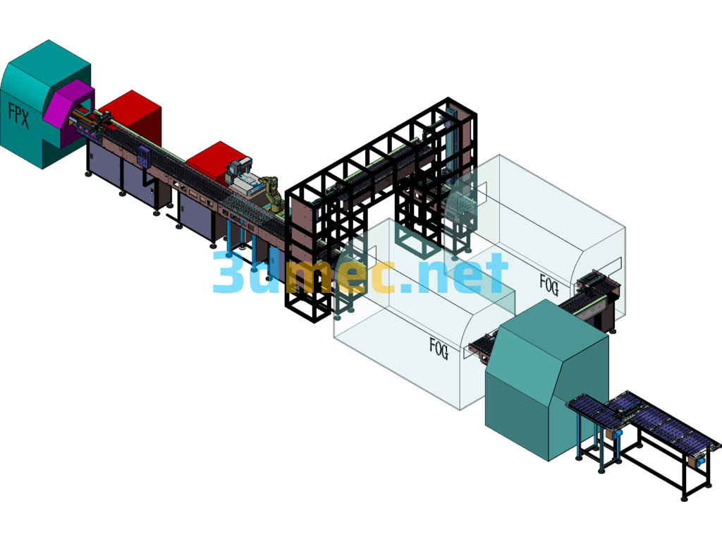 Automated Workshop Machine Handling And Conveying Equipment - 3D Model SolidWorks Free Download