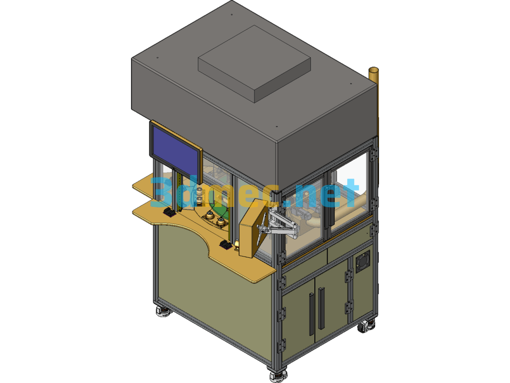 Carbon Dioxide Cleaning And Testing Equipment - 3D Model SolidWorks Free Download