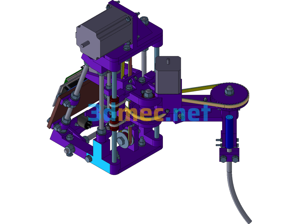 Multi-Angle Robot Dispensing Equipment - 3D Model SolidWorks Free Download