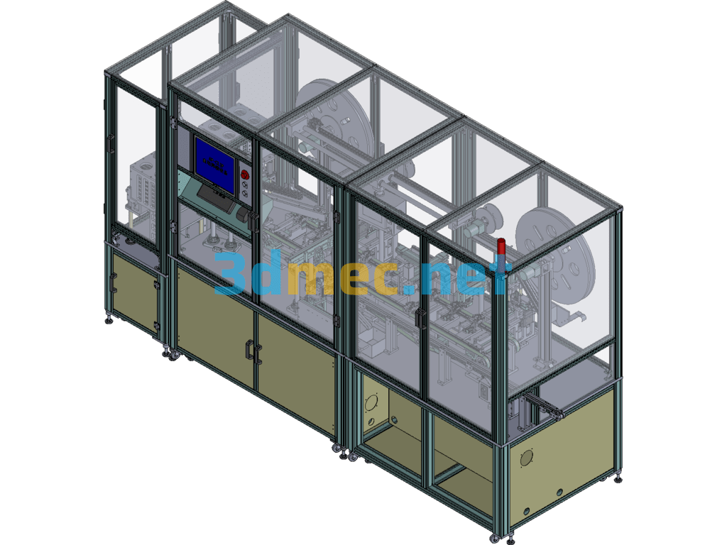 Fully Automatic Cutting And Loading Assembly Line - 3D Model SolidWorks Free Download