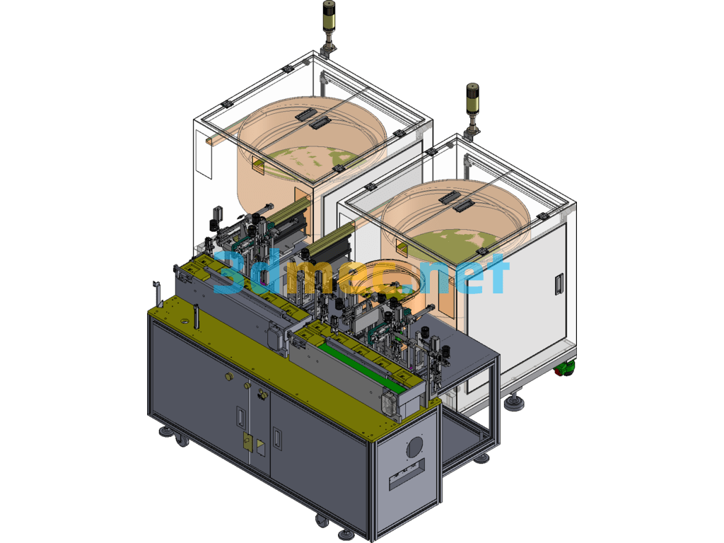 Fully Automatic Light Bulb Assembly Equipment - 3D Model SolidWorks Free Download