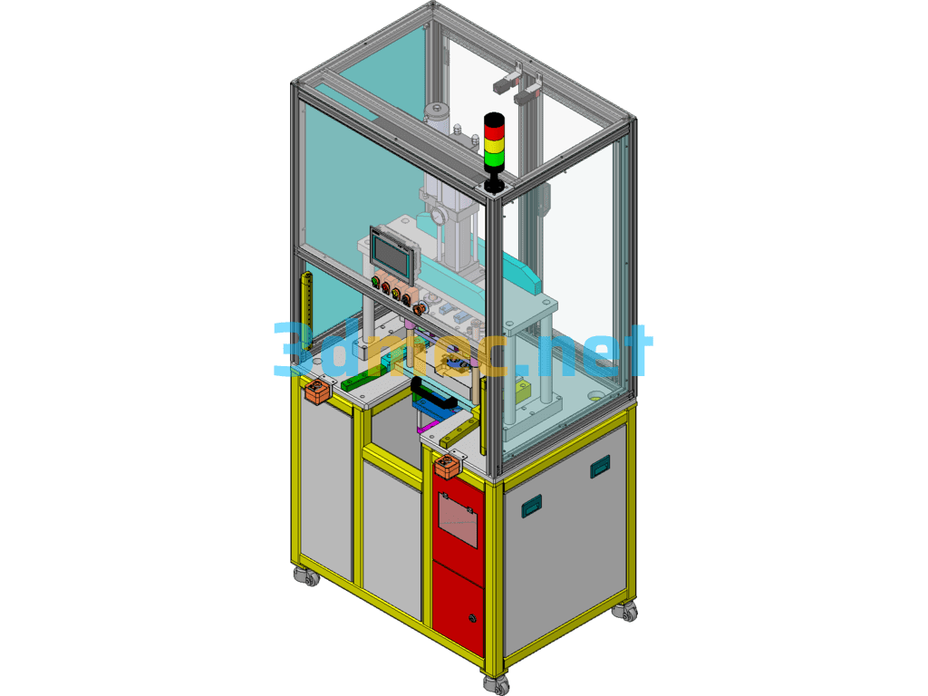 Single-Station Riveting Press Cooler Tube Expansion Equipment - 3D Model SolidWorks Free Download