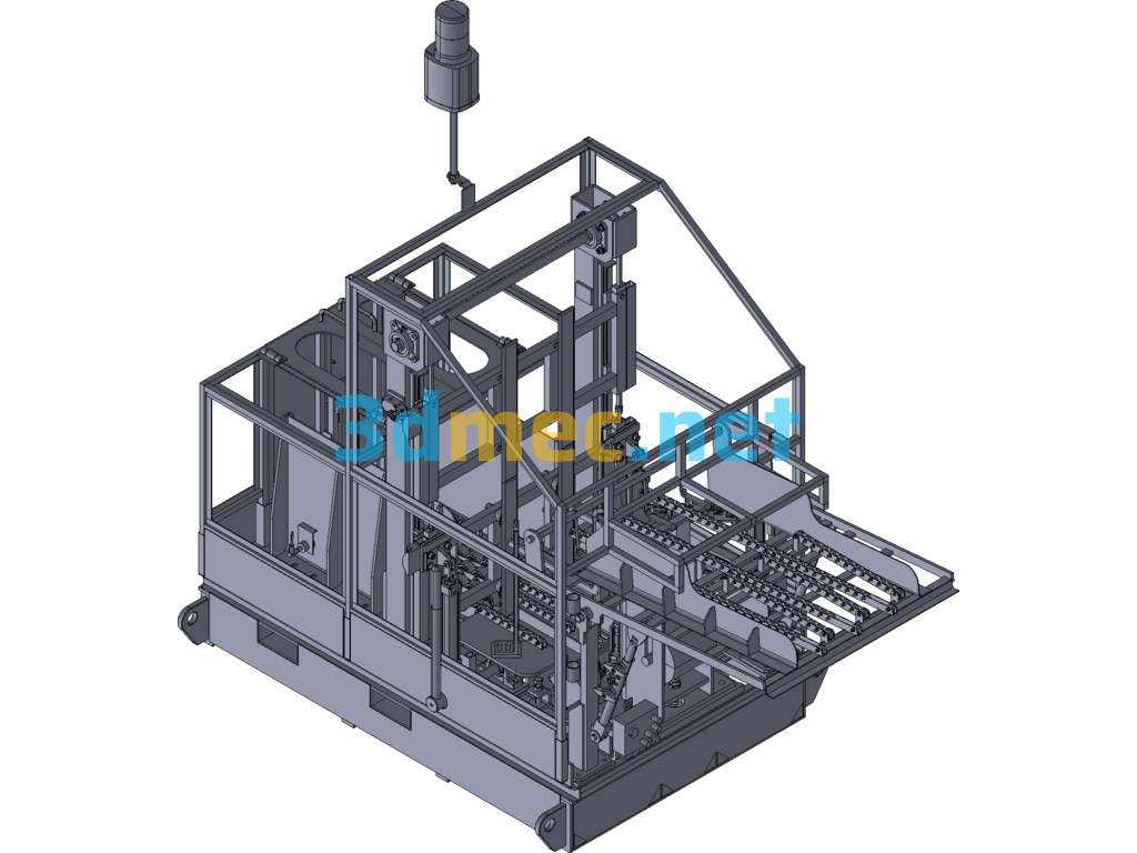 Packaging Conveyor 3D Model - 3D Model Exported Free Download