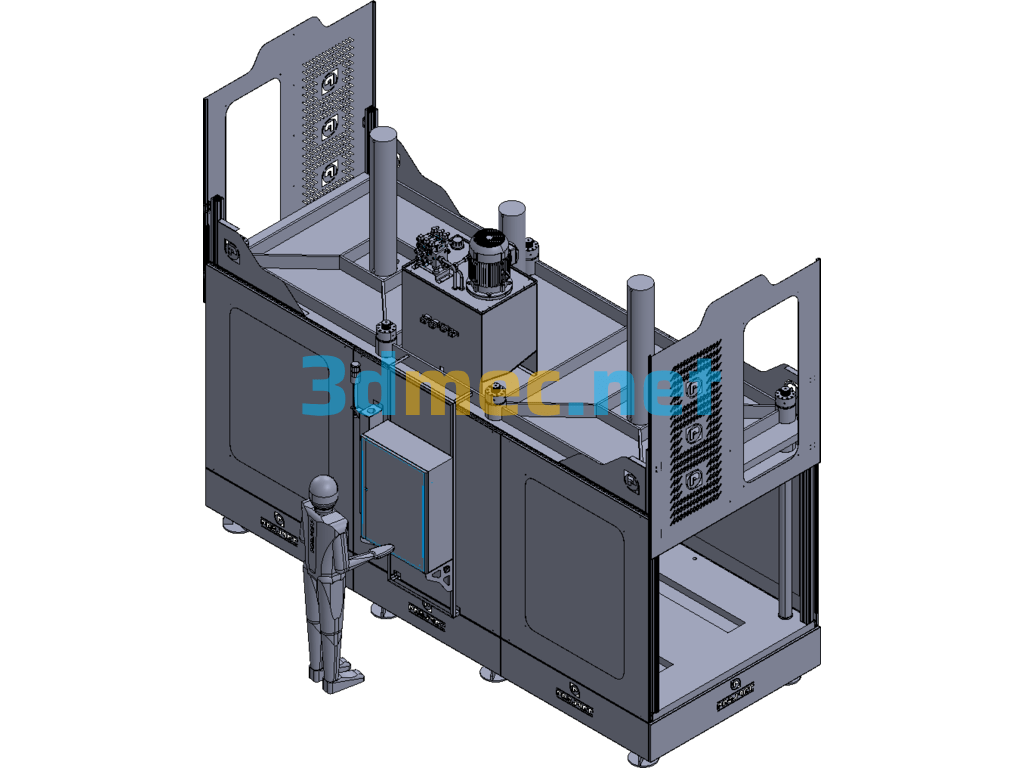 18 Ton Hydraulic Press 3D Model - 3D Model Exported Free Download