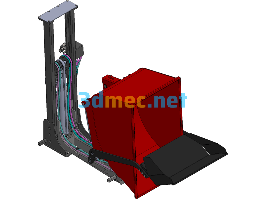 Agricultural Hydraulic Transporter 7B-550C Lift - 3D Model SolidWorks Free Download