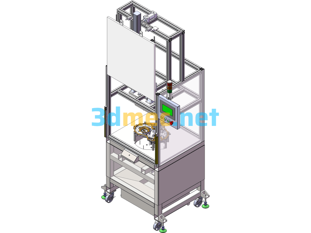 Automatic Shell Chip Blower And Chip Remover - 3D Model SolidWorks Free Download