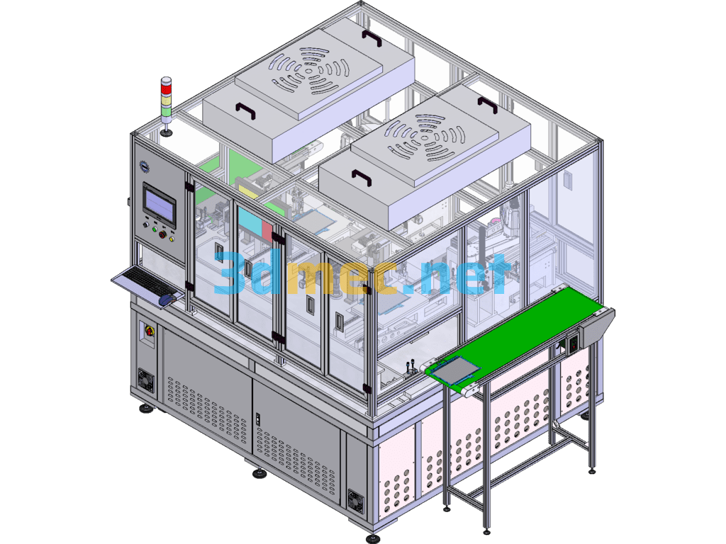 Foam Automatic Pasting Machine - 3D Model SolidWorks Free Download