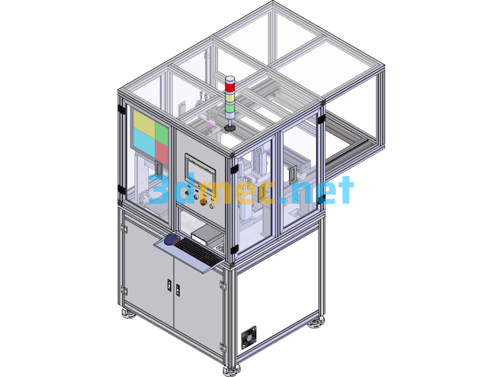 Automatic Screw Locking Machine With Automatic Feeding - 3D Model SolidWorks Free Download