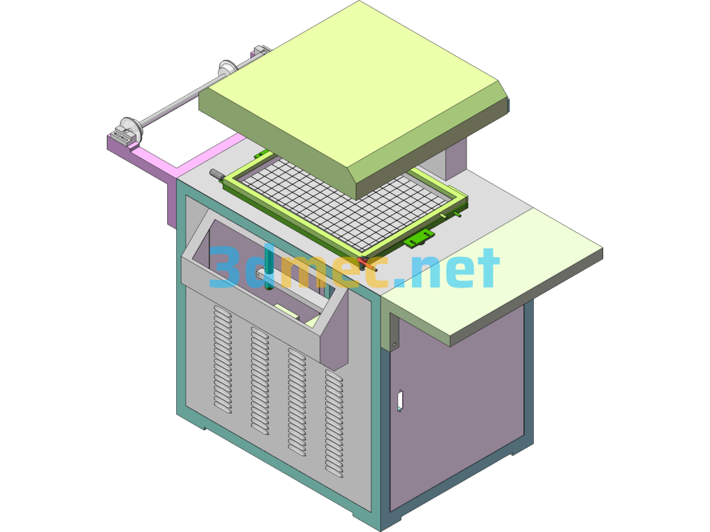 Vacuum Skin Packaging Machine - 3D Model SolidWorks Free Download