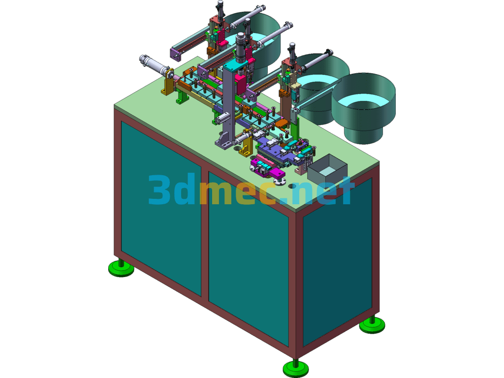 Fully Automatic Loading And Unloading Spot Welding Machine - 3D Model SolidWorks Free Download