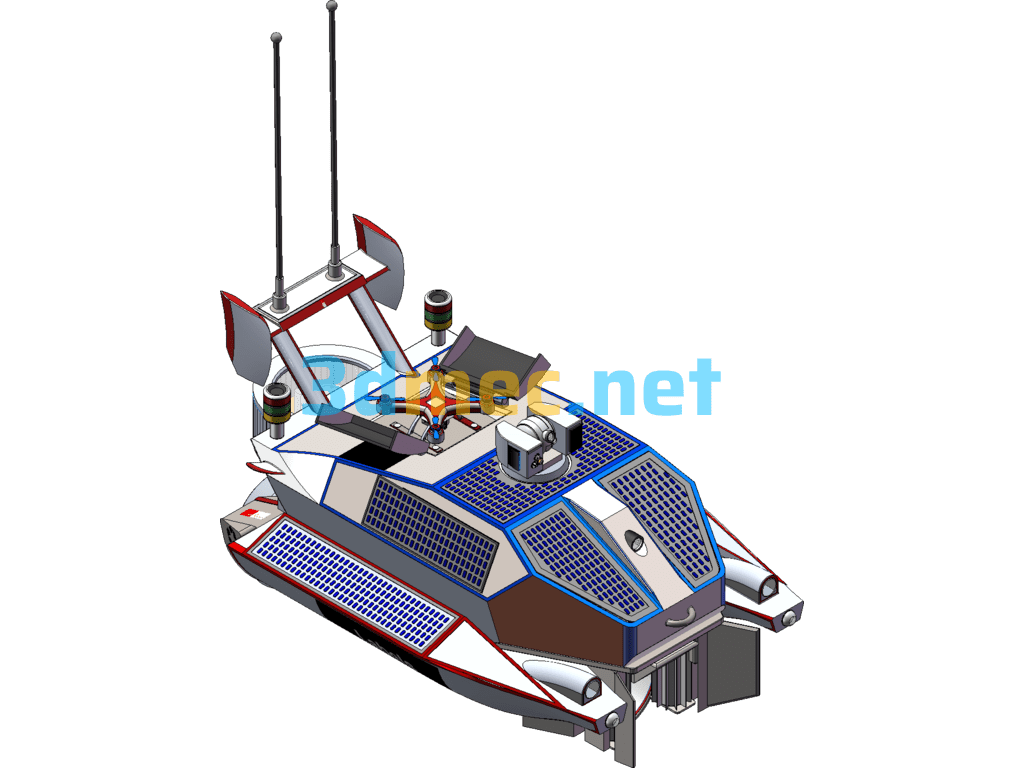 AI Junk Ship - 3D Model SolidWorks Free Download